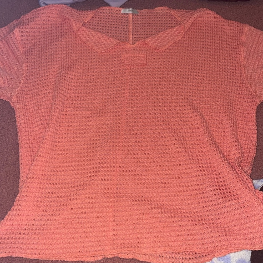 Bright coral top